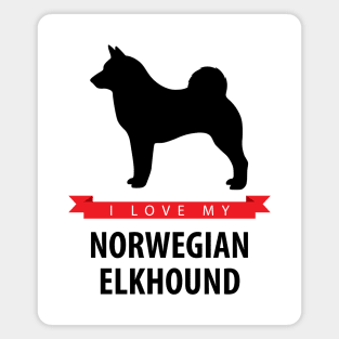 I Love My Norwegian Elkhound Magnet